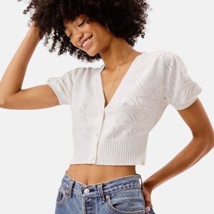 For Love and Lemons Neve Crop Cardigan